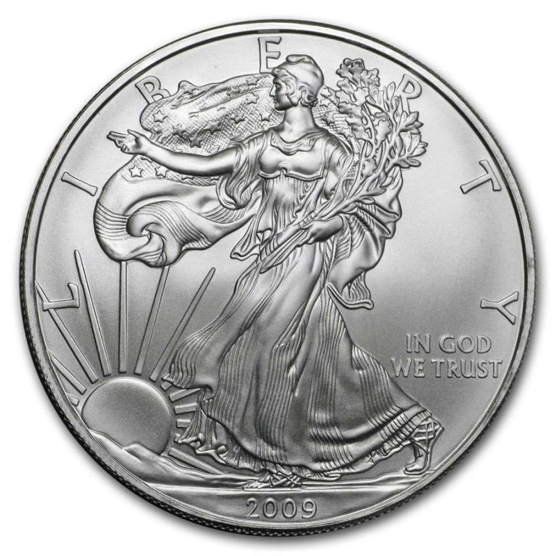 1 oz Ag - Stany Zjednoczone 1$ Orzeł 2009 - uncja srebra