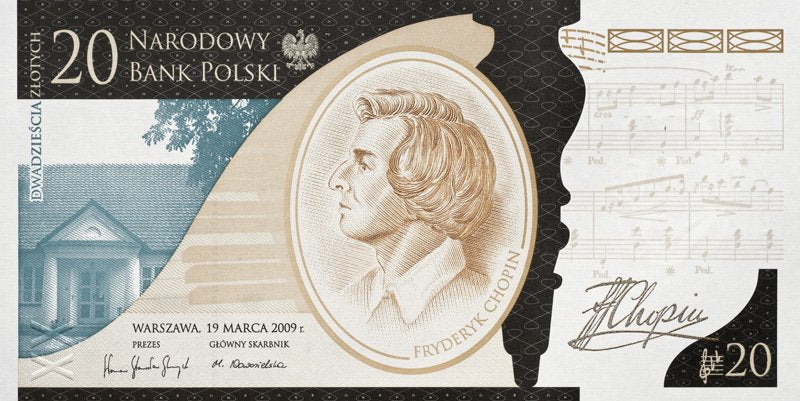 20 zł Fryderyk Chopin - 20 rok