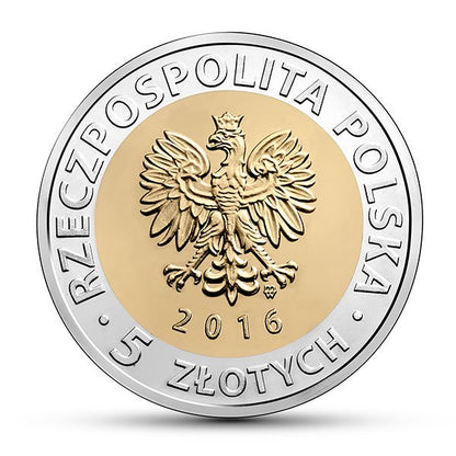 5 zł - Odkryj Polskę – Księży Młyn w Łodzi - 2016 rok