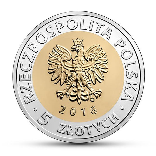 5 zł - Odkryj Polskę – Księży Młyn w Łodzi - 2016 rok