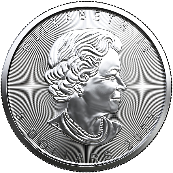 25x 1 oz Ag - Kanada 5$ Liść Klonu 2022 - uncja srebra - tuba