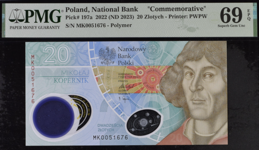 20 zł Mikołaj Kopernik - 2023 rok - PMG 69  EPQ