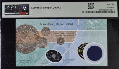 20 zł Mikołaj Kopernik - 2023 rok - PMG 69  EPQ